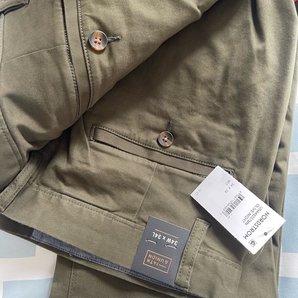 Nordstrom Olive Night Men's Trousers